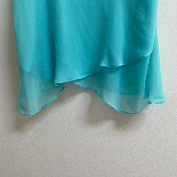 Zara Blue Layered Chiffon Camisole XS - Picture 3 of 4